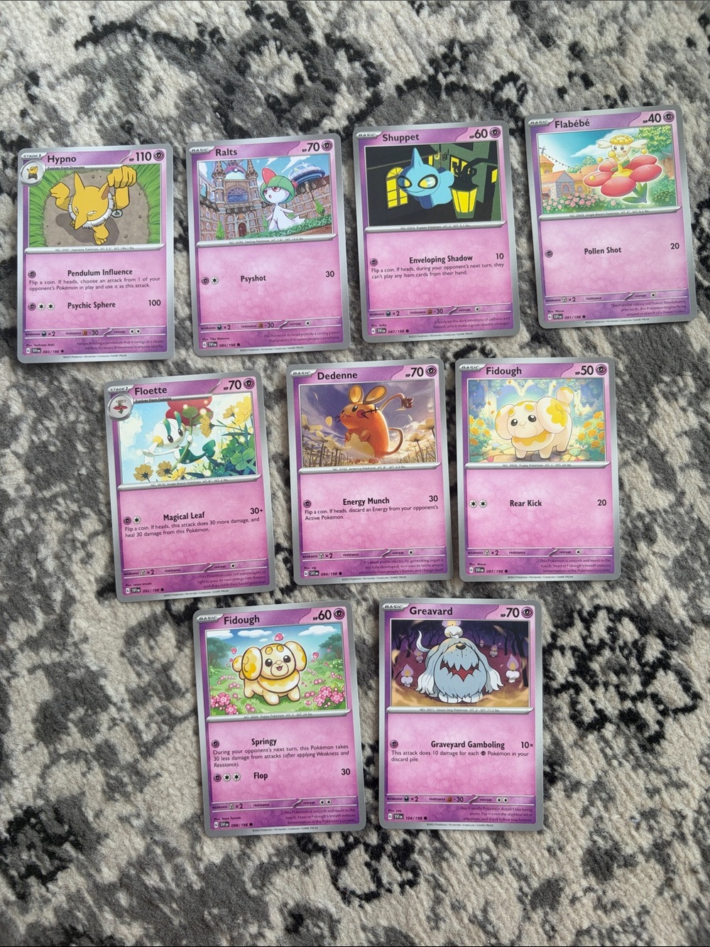 Large Scarlet & Violet Base Lot | 70 Unique Cards | Complete Starter Collection - Picture 8 of 15